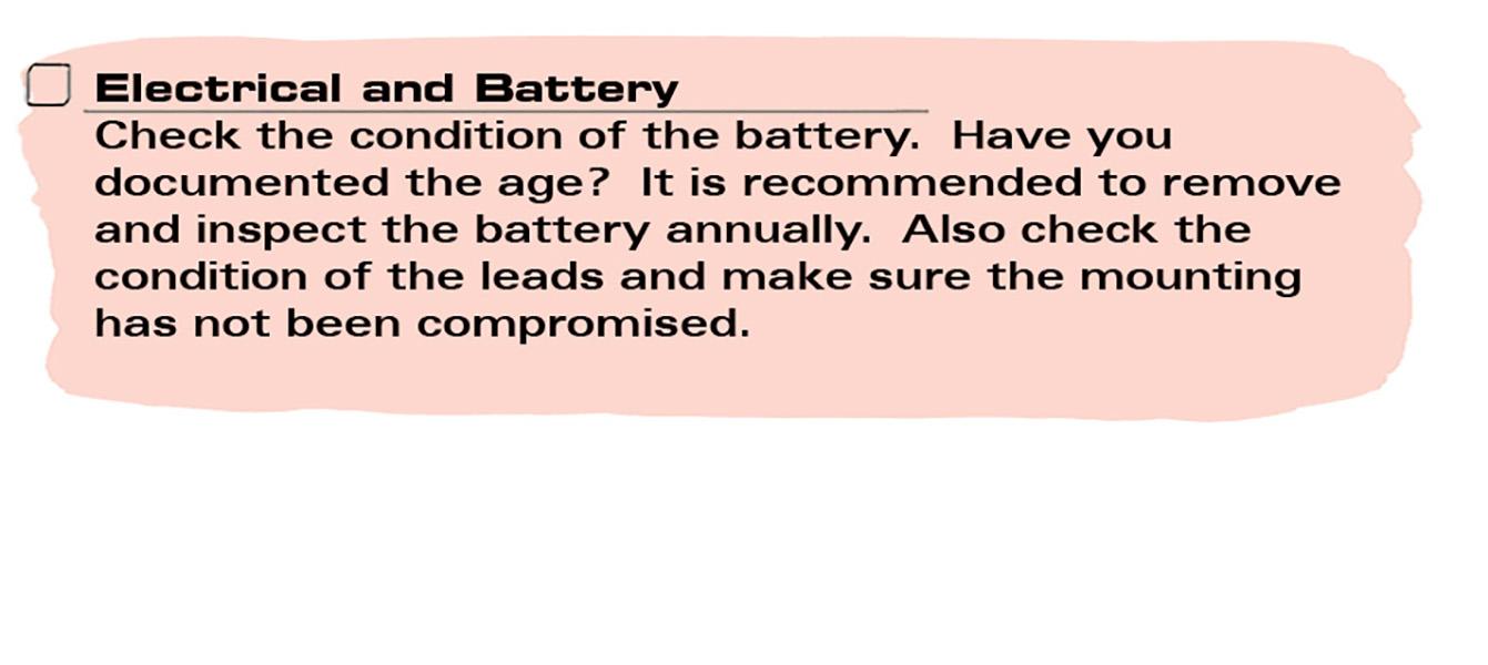 Electrical and Battery