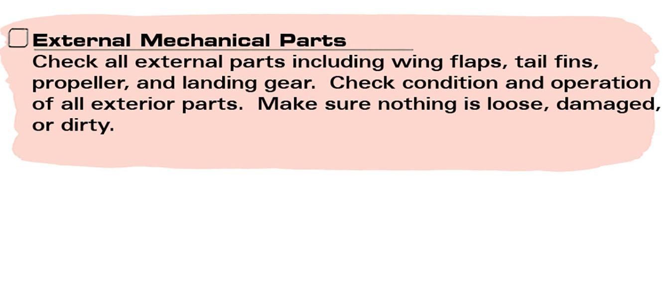External Mechanical Parts